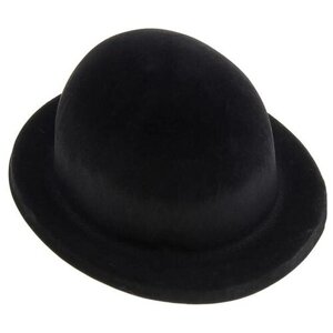Карнавальная шляпа из пластика, р-р. 56-58, цвет чёрный, 2 штуки