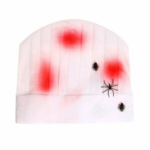 Карнавальная шляпа «Повар» с кровью и пауками (комплект из 7 шт)