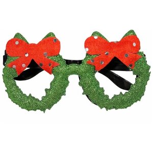Карнавальные очки Рождественские венки