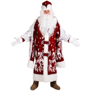 Карнавальный костюм Дед Мороз Царский с бородой (54-56)