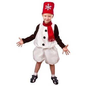 Карнавальный костюм детский Снеговик Снежок (110)
