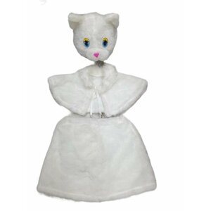 Карнавальный костюм для девочки "Кошка белая" размер 110 - 56