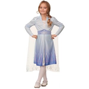 Карнавальный костюм «Эльза 2», платье, р. 30, рост 116 см