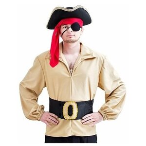 Карнавальный костюм "Пират со шляпой"взрослый), размер 50-52, Бока