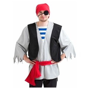 Карнавальный костюм пират (взрослый), размер 50-52, Бока 2156-бока