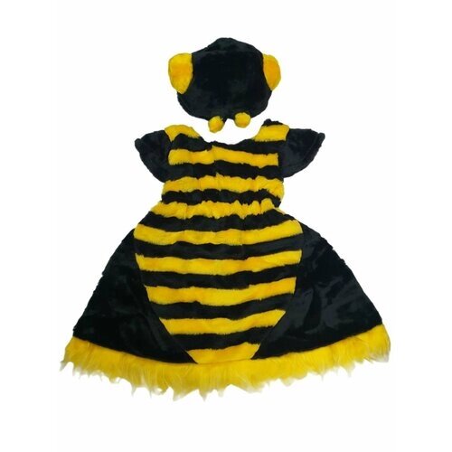 Карнавальный костюм плюшевый "Пчёлка" для девочки , размер 110 - 56