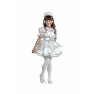 Карнавальный костюм "Снежинка" для девочек от бренда "Батик", размер 116/60