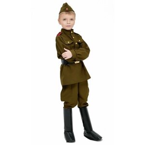 Карнавальный костюм солдата Детская военная форма для мальчика