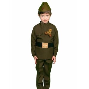 Карнавальный костюм "Солдатик в брюках" детский, размер S (рост 110-116)
