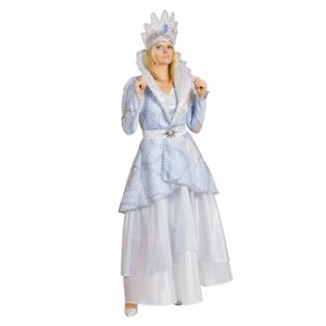 Карнавальный костюм взрослый Снежная королева Ледяная
