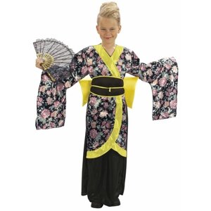 Карнавальный костюм японки Гейши для девочки детский