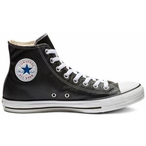 Кеды Converse Chuck Taylor All Star, демисезонные, повседневные, натуральная кожа, высокие, размер 8.5US (39.5EU), черный