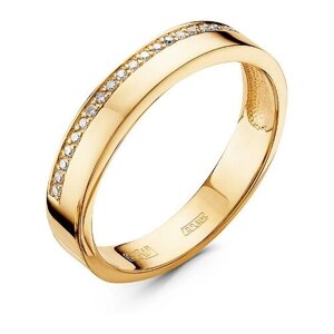 Кольцо Бриллианты Костромы красное золото, 585 проба, бриллиант, размер 16