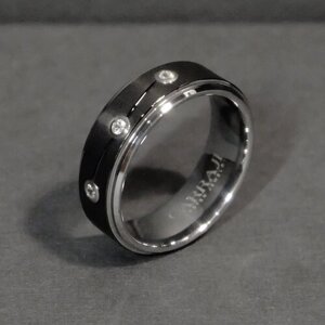 Кольцо CARRAJI, циркон, размер 21, серебряный, черный