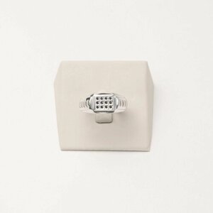Кольцо CORDE Серебряная печатка (серебряное кольцо) с натуральными сапфирами, 20 размер, серебро, 925 проба, родирование, сапфир, размер 20, синий