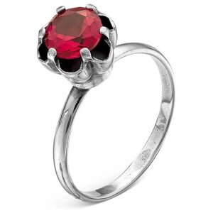 Кольцо Красная Пресня, корунд синтетический, размер 18.5, розовый