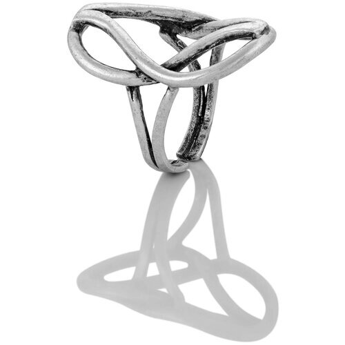 Кольцо L'attrice di base, бижутерный сплав, серебрение, серебряный