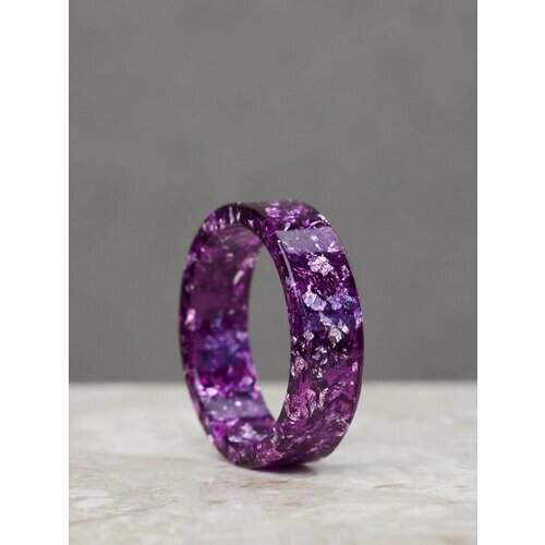 Кольцо, размер 16, фиолетовый