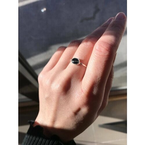 Кольцо True Stones, гиперстен, размер 17, черный