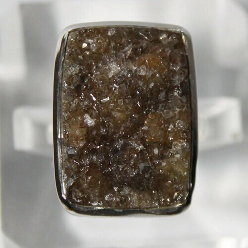 Кольцо True Stones, гранат, размер 17, коричневый