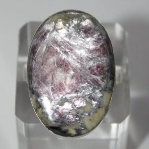 Кольцо True Stones, лепидолит, размер 17, фиолетовый