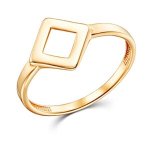 Кольцо Яхонт 236930 красное золото, 585 проба, размер 14, золотой