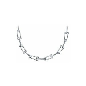 Колье Diamant online, серебро, 925 проба, фианит, длина 45 см.