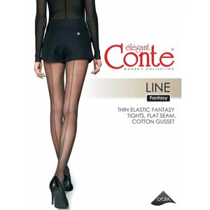 Колготки Conte Line, 40 den, 2 шт., черный