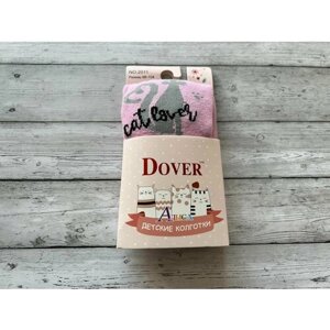 Колготки Dover для девочек, классические, размер 116-128, розовый