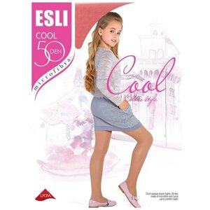 Колготки ESLI для девочек, классические, 50 den, размер 116-122, красный