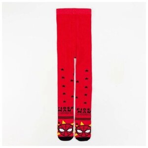 Колготки Kaftan для мальчиков, фантазийные, размер 104-110, красный