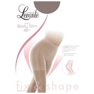 Колготки Levante Body Slim, 40 den, размер 4, коричневый, серый