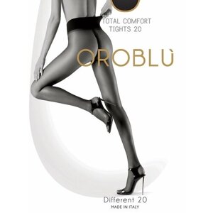 Колготки Oroblu Different, 20 den, матовые, без шортиков, с ластовицей, размер 2, черный