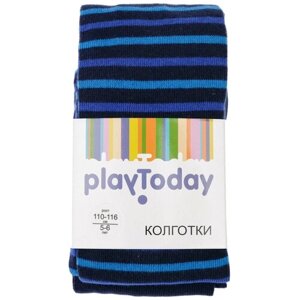 Колготки playToday для мальчиков, размер 110-116, синий