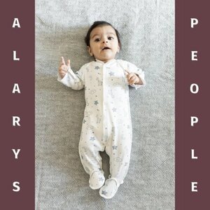 Комбинезон ALARYSPEOPLE для новорожденных "Сладкие сны", закрытая стопа, размер 62, белый