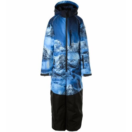 Комбинезон Huppa, демисезон/зима, карман для ски-пасса, размер 170, синий
