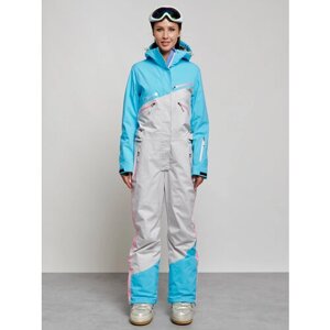 Комбинезон MTFORCE, зимний, силуэт прямой, карманы, карман для ски-пасса, подкладка, мембранный, утепленный, водонепроницаемый, размер 42, голубой