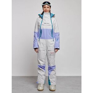 Комбинезон MTFORCE, зимний, силуэт прямой, карманы, карман для ски-пасса, подкладка, мембранный, утепленный, водонепроницаемый, размер 46, фиолетовый