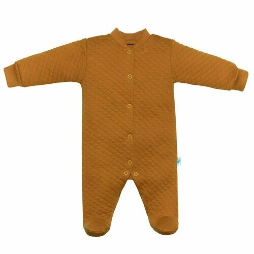 Комбинезон Toucan for Kids, хлопок, на кнопках, без капюшона, размер 56, оранжевый