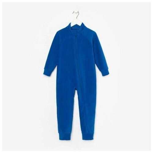 Комбинезон Юниор Текстиль для мальчиков, открытая стопа, размер 24, синий