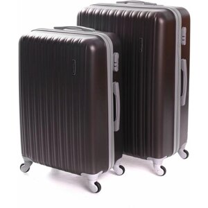 Комплект чемоданов Feybaul, 2 шт., коричневый