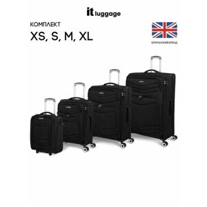 Комплект чемоданов IT Luggage, 4 шт., размер XXL, синий