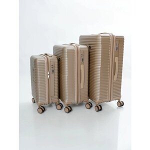 Комплект чемоданов Leegi, 3 шт., коричневый