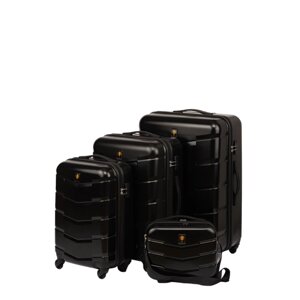 Комплект чемоданов Sun Voyage, 4 шт., черный