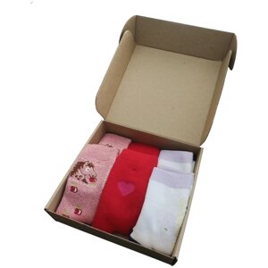 Комплект носков Aviva kids collection 6шт, 27/30, носки детские махровые, теплые, в подарочной коробке