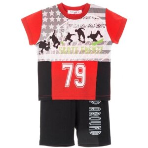 Комплект одежды Babylon fashion для мальчиков, размер 86, красный