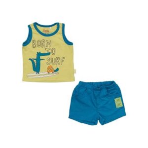 Комплект одежды Bembi для мальчиков, майка и шорты, размер 74, желтый