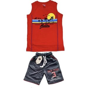 Комплект одежды Bobonchik kids, размер 122, красный