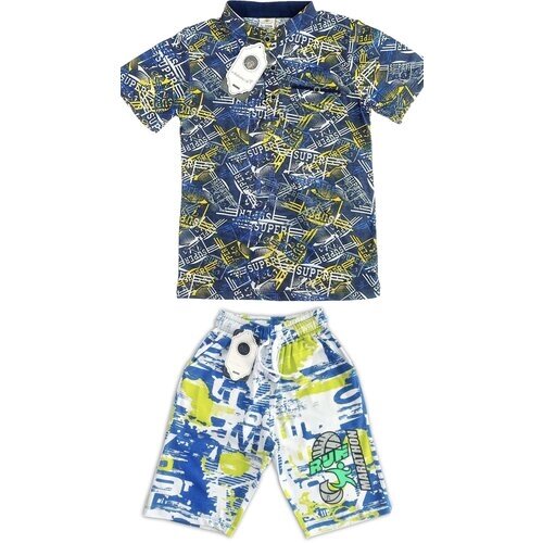 Комплект одежды Bobonchik kids, размер 146, синий