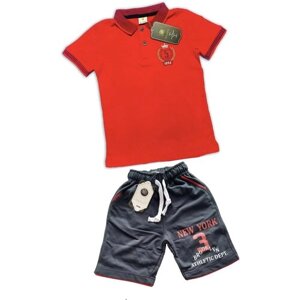 Комплект одежды Bobonchik kids, размер 152, красный